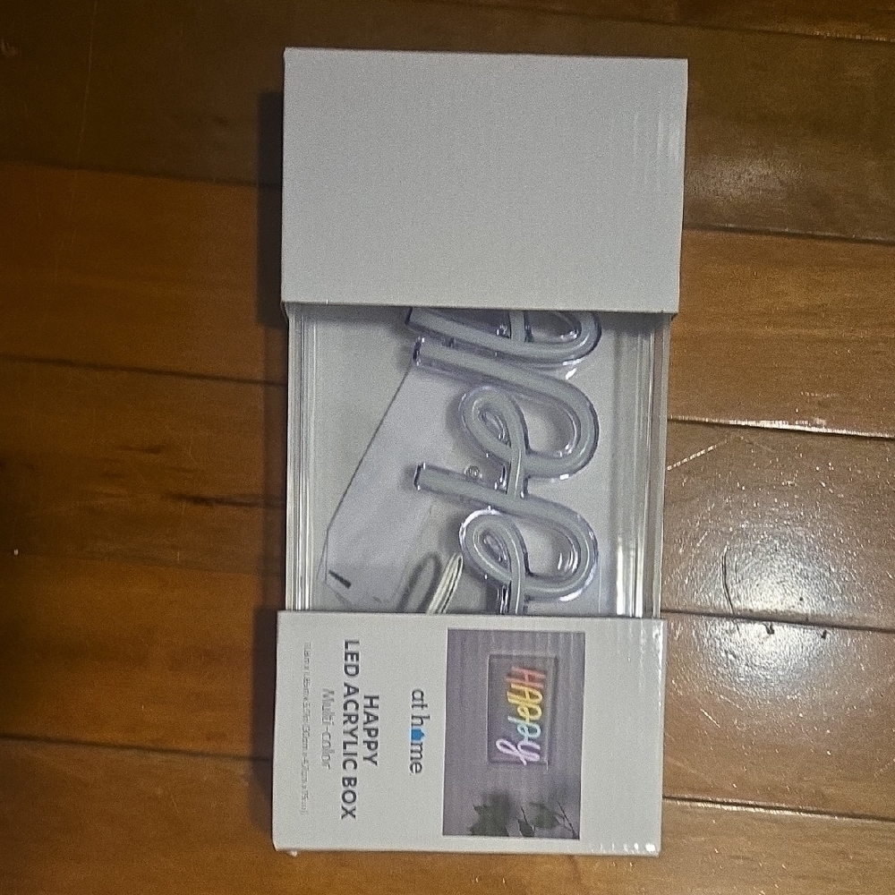 LED Acrylic Box Sign - White